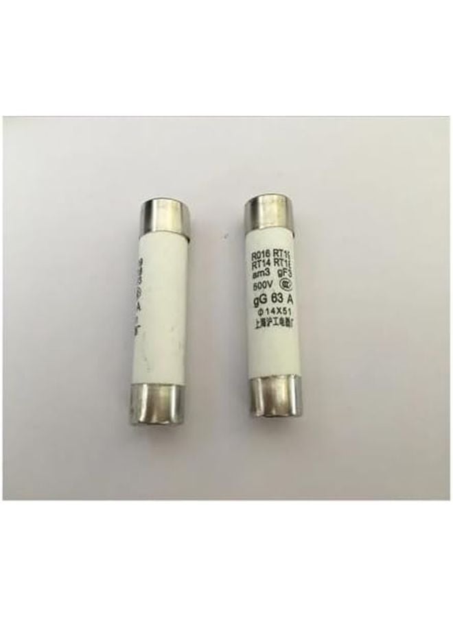 RT18 32A 500V Ceramic Fuse 14x51mm Silver 20 Pcs Cartridge Fuses - Image 2