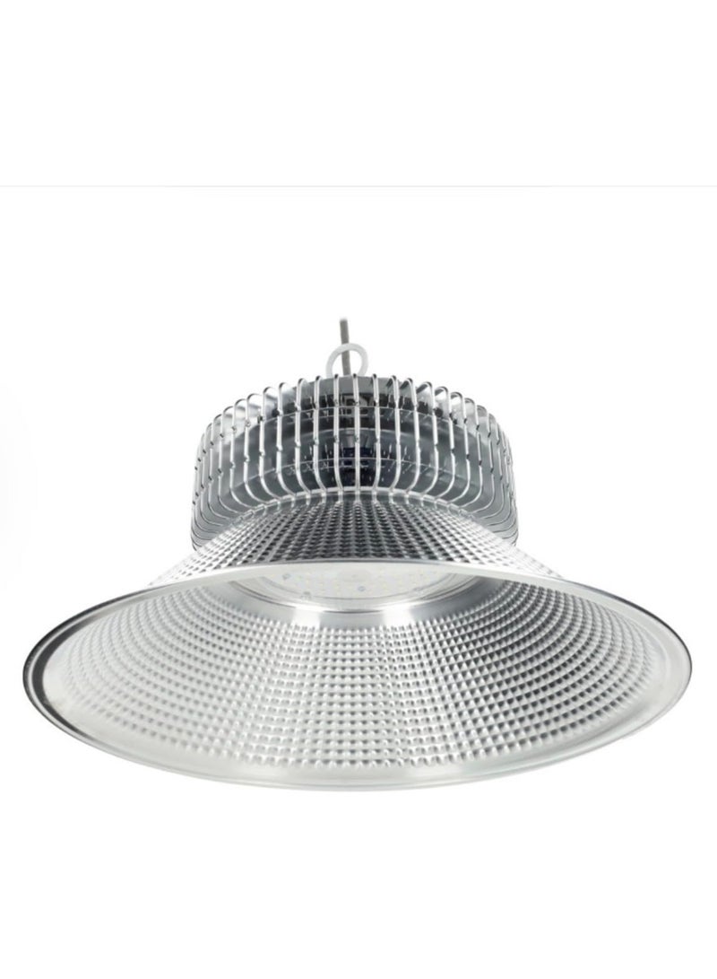 إس إل-أي إضاءة LED عالية السقف، قابلة للتعتيم، تصميم نحيف للغاية، فضي للجراج والمستودعات والمتجر واستخدام الغرفة والقاعة (200 وات)  - Image 1