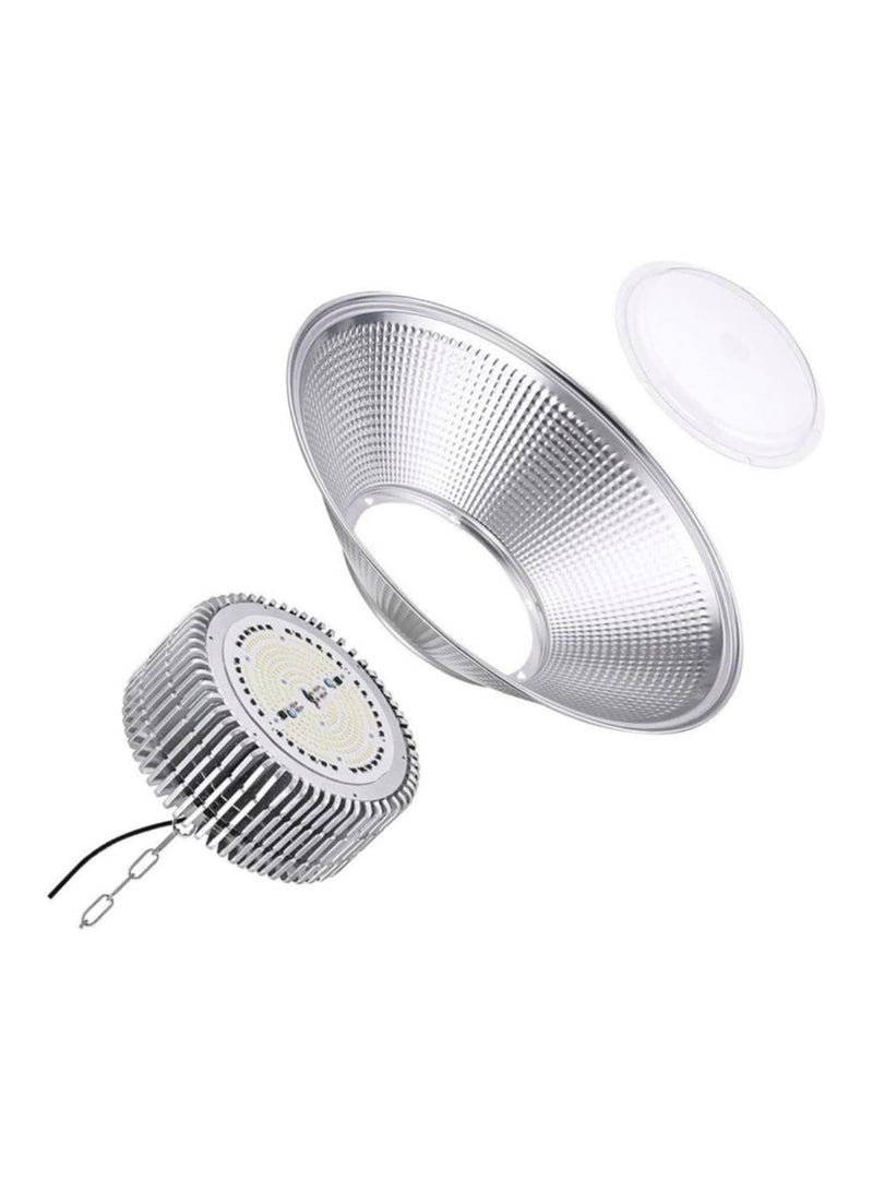 إس إل-أي إضاءة LED عالية السقف، قابلة للتعتيم، تصميم نحيف للغاية، فضي للجراج والمستودعات والمتجر واستخدام الغرفة والقاعة (200 وات)  - Image 3