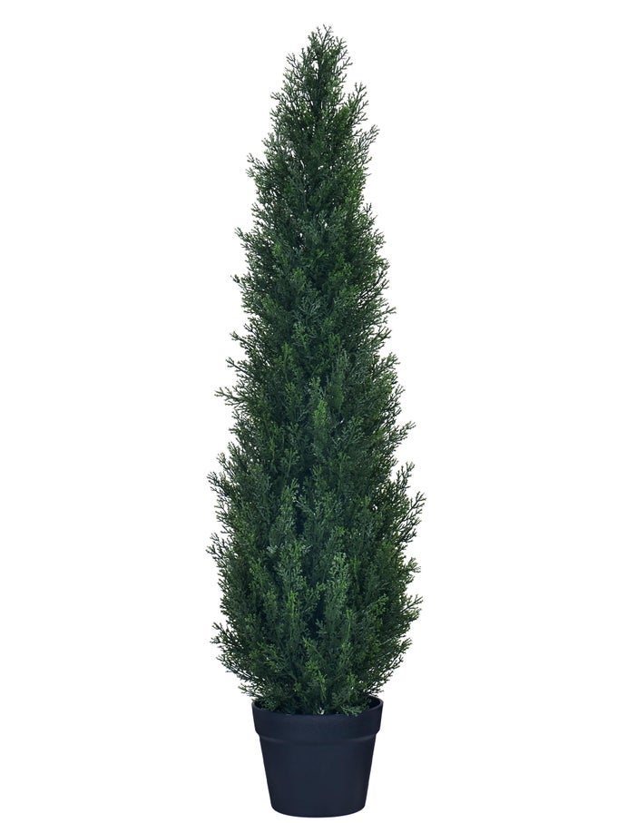 3FT ARTIFICIAL CEDAR TOPIARY TREES FAKE BOXWOOD TOPIARY CYPRESS TREES POTTED PLANTS ARTIFICIAL PLANTS SHRUBS FOR HOME INDOOR OUTDOOR GARDEN PORCH DECOR