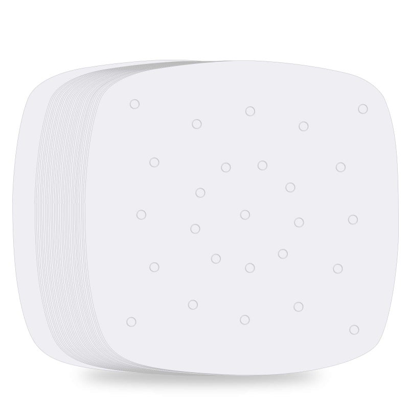 Air Fryer Disposable Paper LinersSet of 10085 inch Square Air Fryer PaperPremium Perforated Parchment Steaming PapersNonstick Steamer MatBakingCookingSteaming