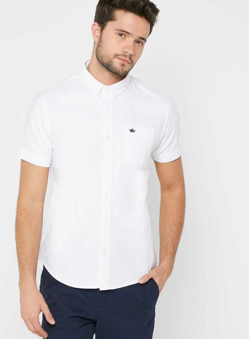 BRAVE SOUL Shorts Sleeve Oxford Shirt