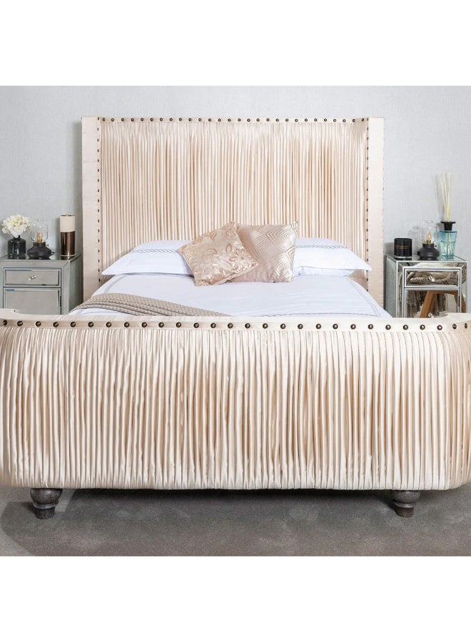 Nayam Sleep Olympia Pleated Bedframe 200x200x40Cm  - Image 1
