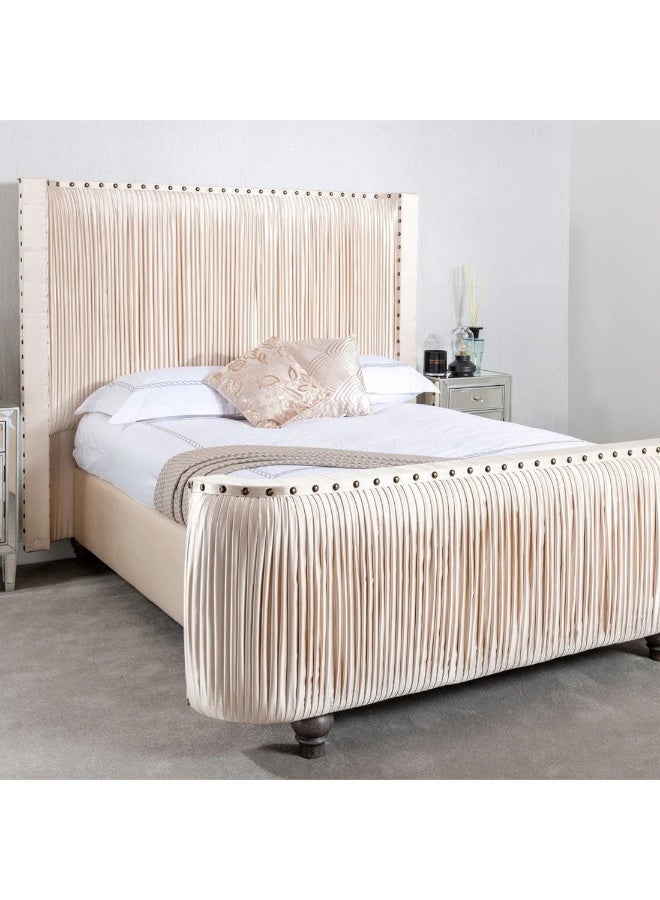 Nayam Sleep Olympia Pleated Bedframe 200x200x40Cm  - Image 5