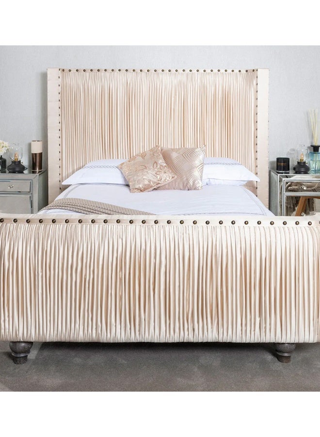 Nayam Sleep Olympia Pleated Bedframe 200x200x40Cm  - Image 2