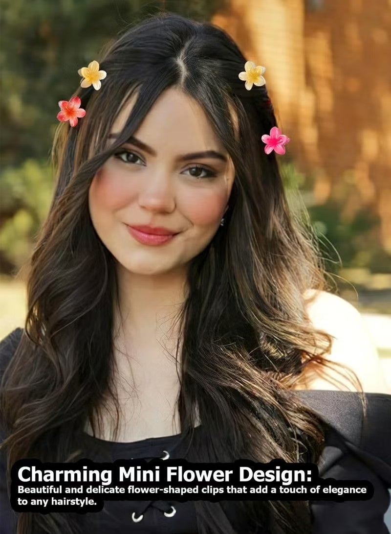 مشابك شعر صغيرة على شكل زهور، 12 قطعة، 1.18 بوصة، مشابك صغيرة لطيفة للنساء والفتيات، تثبيت قوي للشعر الكثيف والخفيف، 6 ألوان - Image 5