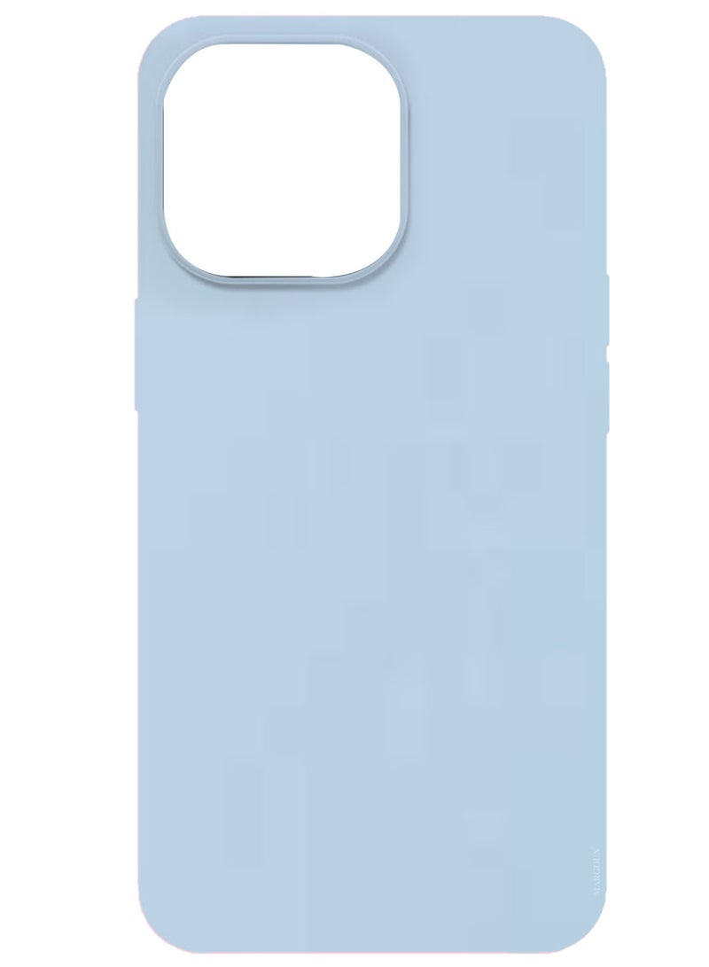CATANES Silicone Case Cover for Apple iPhone 14 Plus, Slim Protective Cover with Microfiber Lining, Drop Protection - Light Blue - Image 1