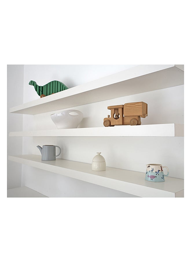 Feelings - FLOATING WALL SHELVES 40CM WHITE SIZE: 40X19.5X3.8CM - Image 1