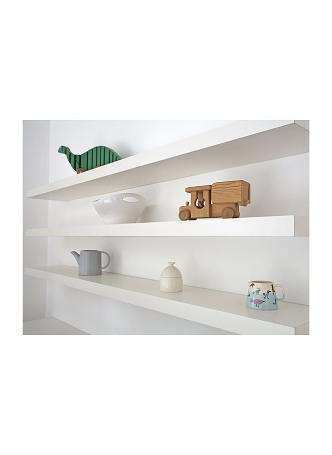 Feelings - FLOATING WALL SHELVES 40CM WHITE SIZE: 40X19.5X3.8CM - Image 1