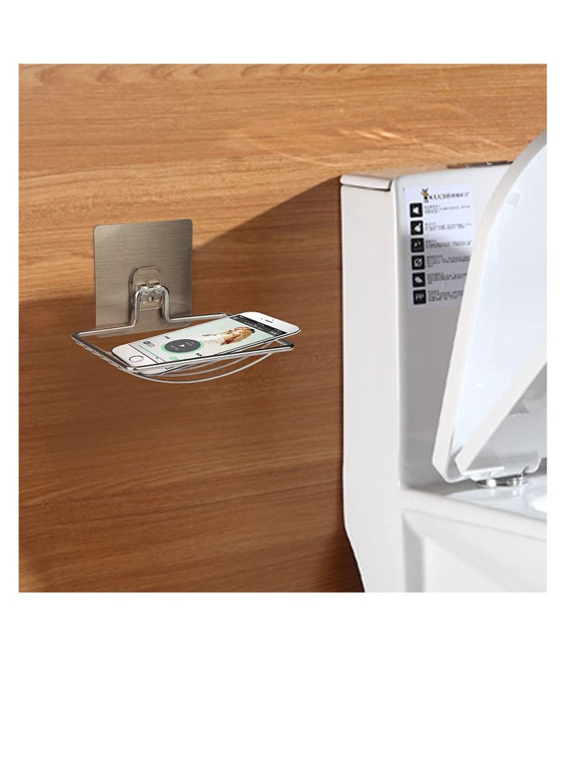 SYOSI Soap Dish Holder, Self Adhesive Wall Mounted Soap Sponge Holder, Keep the Soap Dry, No Odor, Easy to Clean, Strong Suction Cup, Finish Storage Saver Rack for Home Kitchen Bathroom Shower - Image 5