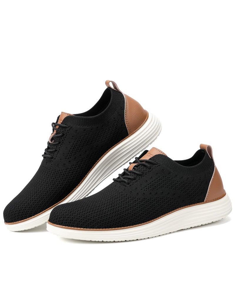 VILOCY Men's Casual Dress Sneakers Shoes Black,45 - Image 5