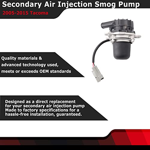 FEXON Secondary Air Injection Smog Pump Compatible with 2005-2015 Toyota Tacoma 2.7L L4 Replaces 176000C020 176100C020 - Image 3