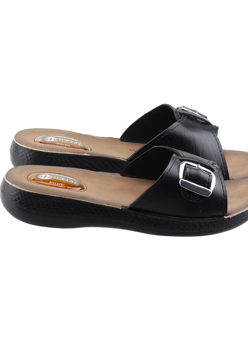 Gezer 10826 Daily Jelly Anatomical Women's Slippers Black  - Image 4