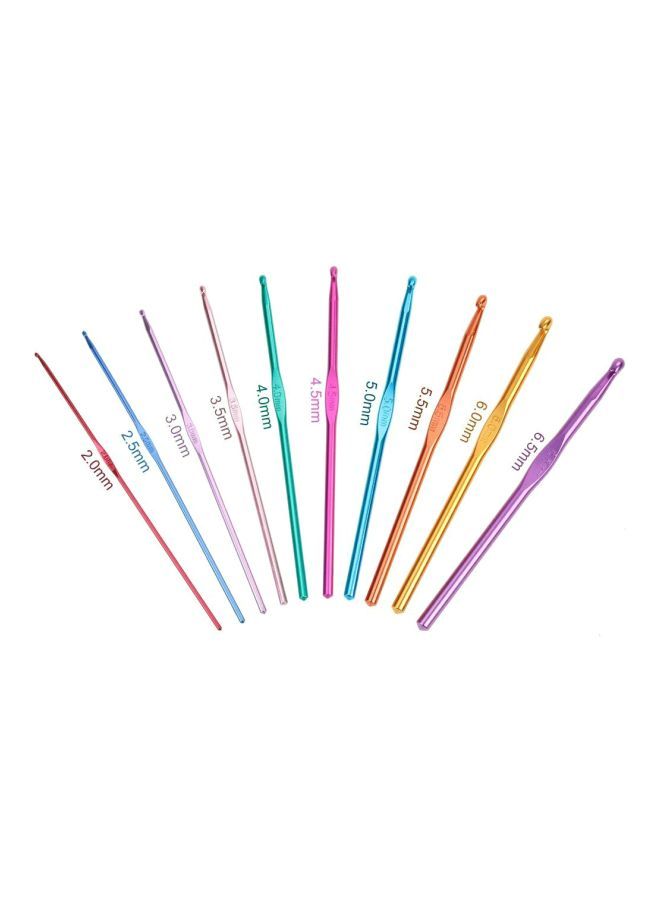 NIBEMINENT 100-Piece Crochet Weaving Tool Kit Multicolour - Image 5