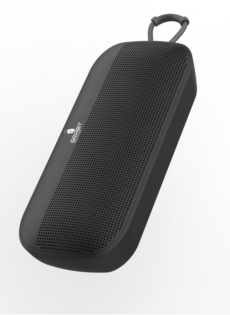 GRABIT - G-ROCK 5W Bluetooth Speaker – Compact & Powerful Experience clear stereo sound with Bluetooth 5.2, dual 52mm speakers, and a 1200mAh battery for 3-4 hours of playtime. Lightweight (0.5kg) and travel-friendly, it’s perfect for home, office, and outdoor use. Compatible with iPhone, Samsung, OnePlus, Xiaomi, Huawei, Google Pixel, iPads, MacBooks, and more. - Image 1