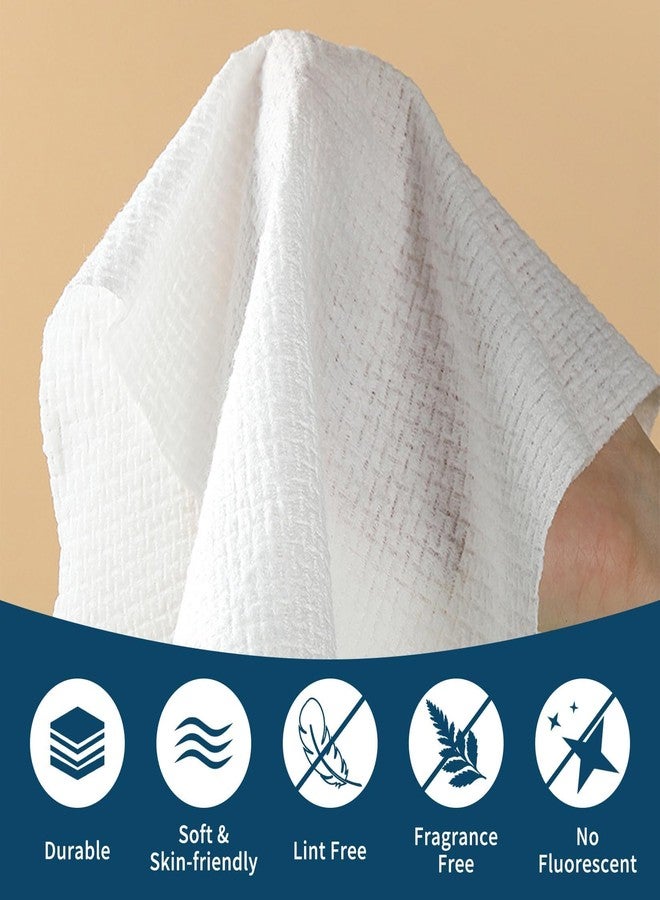 RAQEHO 50PCS XL Disposable Face Towel - Clean Face Dry Wipes for Make Up Removal Lint Free Towelettes Soft Facial Washcloths Facial Towels Makeup Cleansing Toallas Para La Cara Salon Towels - Image 3