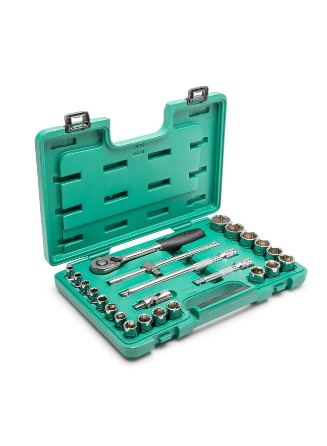 SATA ST09060-6SJ 24-Piece 1/2" Drive 6 Point Metric Socket Set - Image 2