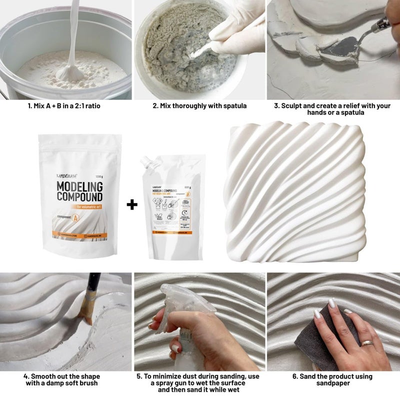 KAMENSKAYA Modeling Compound for Volumetric Paintings, Reliefs, and Restorative Applications - Image 3