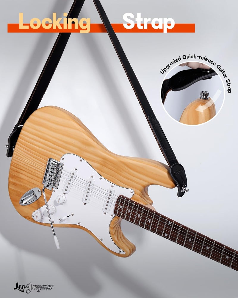 Leo Jaymz DIY ST Style Electric Guitar Kits with Roasted Pine Body and Maple Neck - Laurel Wood Fingerboard,Strap and All Components Included (ST Roasted Pine) - Image 2