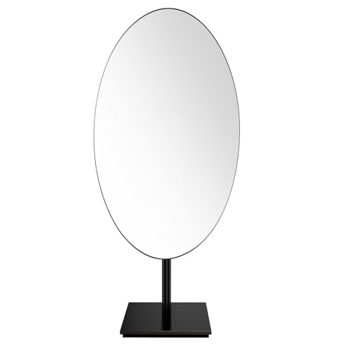 GURUN Large Oval Tabletop Vanity Mirror 7x12 Oil Rubbed Bronze Luxuries Makeup Mirror with Stand for Jeweller's M2017-ORB for Women Mom - Image 1