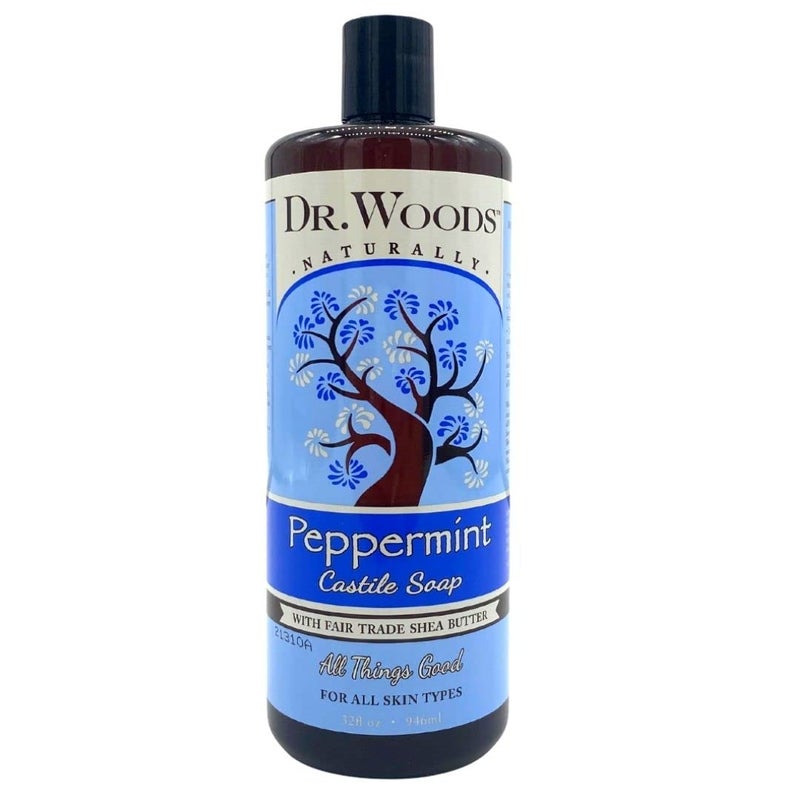 Dr. Woods Dr Woods Pure Castile Peppermint Soap with Organic Shea Butter 32 Ounce 32 oz 