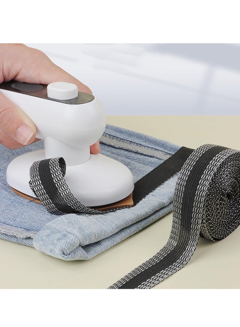 SYOSI شريط حافة قابل للكي فوري دائم دون خياطة، شريط لاصق لحافة قابلة للغسل، شريط تقصير السراويل بالكي، شريط قماش للحافة 10م - Image 2