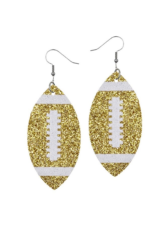Mall of Style Gold Football Earrings - Football Player Earrings - Football Accessories - Football Accessories (Gold) - Image 1