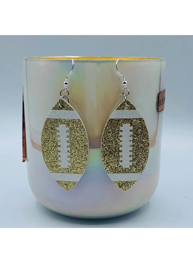 Mall of Style Gold Football Earrings - Football Player Earrings - Football Accessories - Football Accessories (Gold) - Image 2