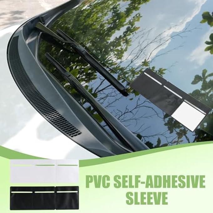 rayihni 2Pcs 3 in 1 tax disc holder car windscreen parking permit holder windscreen adhesive Self Cling & Easy Removal Road Tax And Insurance Certificates NCT PVC Holder (Blackand white) - Image 3