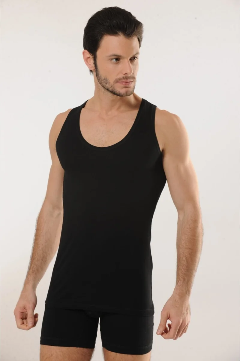 HMD 716 6-Piece Cotton Suspended Men's Athlete - Black