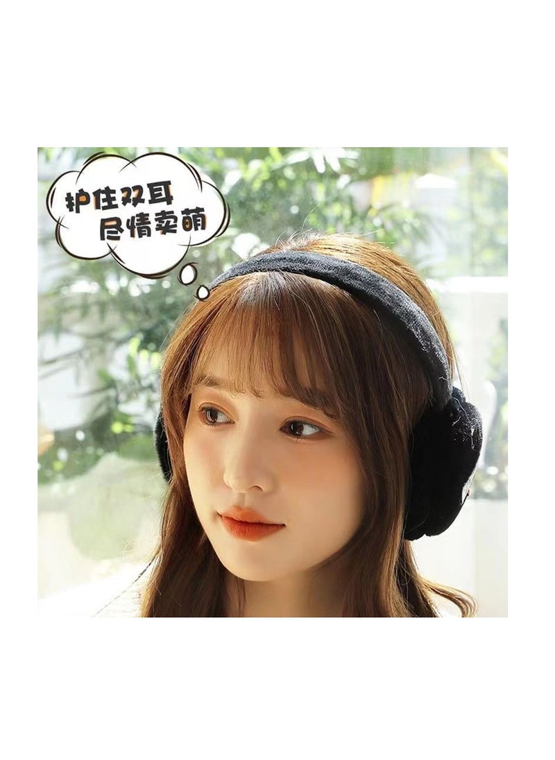 Generic - Japanese new style women's windproof, warm, fashionable and cute earmuffs - Image 1