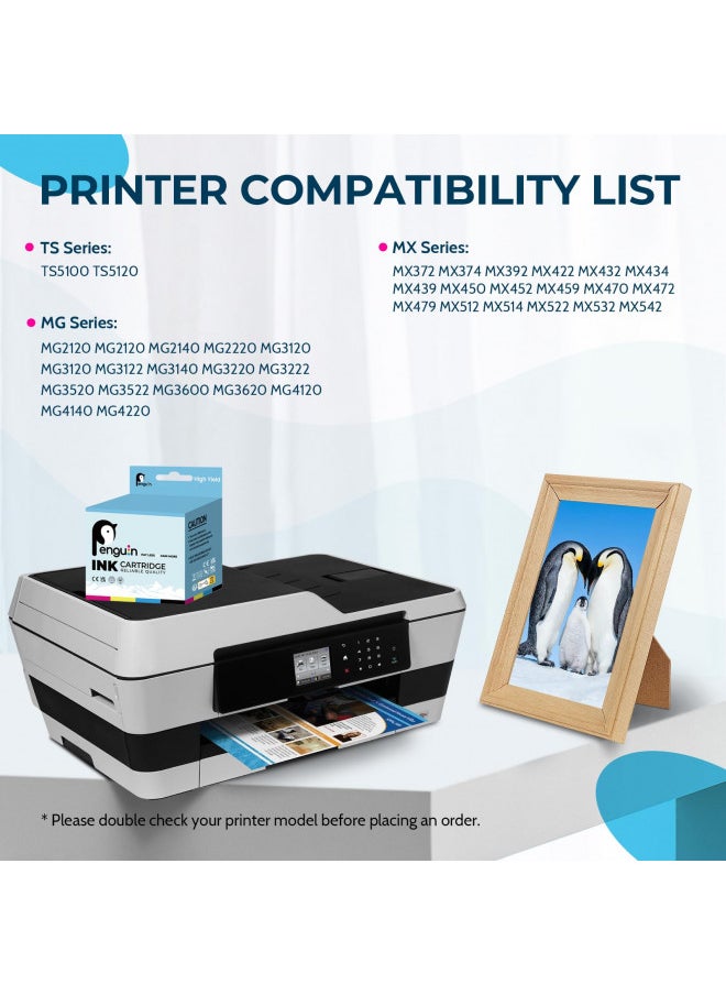 Penguin Penguin 240 XXL Pg-240XL Ink Cartridge for Canon Compatible with Pixma MG 3620 3600 TS 5120 MG 3520 MX 472 MX 452 MX 470 MG 2220 MG 2120 MX 459 MG 3522 MX 432 Printer 2 Black Combo Pack  - Image 2