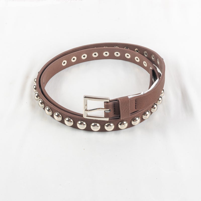 Brown Leather Waist Belt for Women