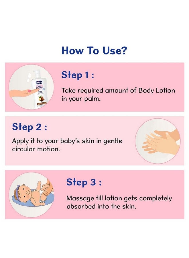 Chicco Baby Moments Body Lotion for Babies, 650ml | Almond Milk & Murumuru Butter | Quick Absorb Formula with Natural Ingredients for Ultra Soft Skin | Dermatologically Tested | Parabens & Phenoxyethanol Free - Image 4