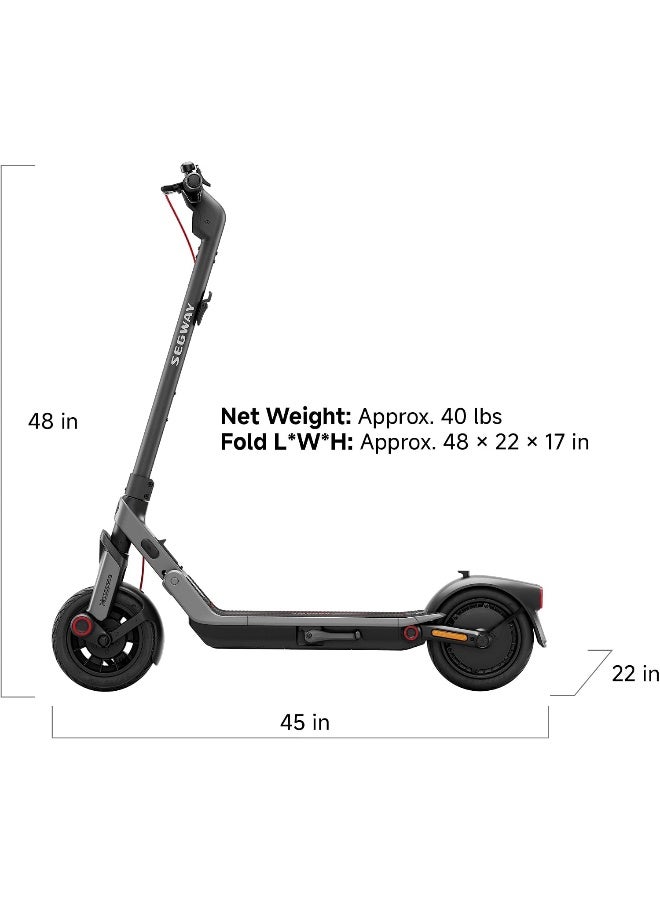 Segway-Ninebot Segway Ninebot E3 PRO Electric eKickScooter BUNDLE with Multi-Functional Storage Seat Kit 10L Storage | 32km/h Top Speed, 46km Max Range, 800W Max Motor Power - E3 PRO + PH0301 - Image 3