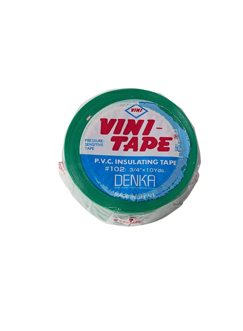 VINI Electrical Insulation Tape- 10 Pieces (Green) - Image 1