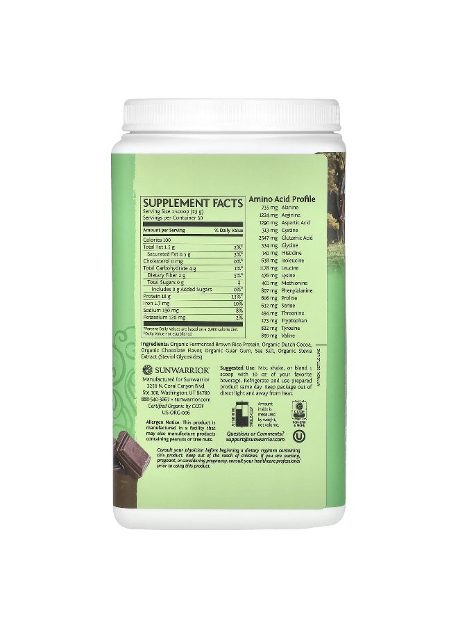 Sunwarrior - Sunwarrior, Classic Protein, Chocolate, 1.65 lb (750 g) - Image 1