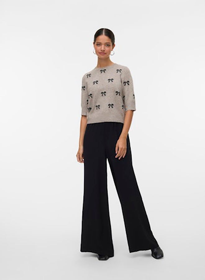 VERO MODA Vmdoffy Intarsia 2/4 O-Nk Pullover - Image 1