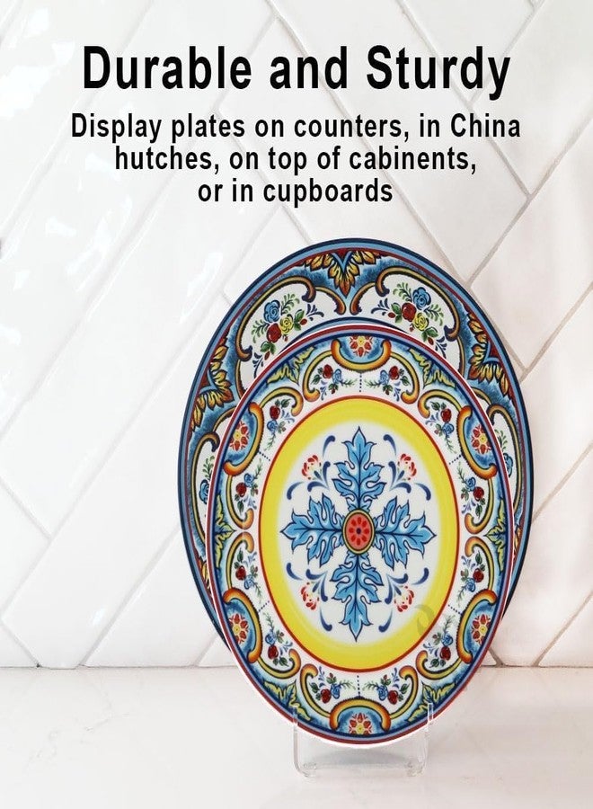 Kd Retail Clear Acrylic 2-Tier Plate Reck Dinnerware Display Stand Organizer for Kitchenware Plates Platters Setting Holder (tier 2) (Tier 3) - Image 3