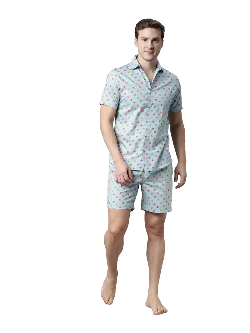 Joven Light Blue Light Blue Co-Ords Set for Men for Men | Best Price UAE