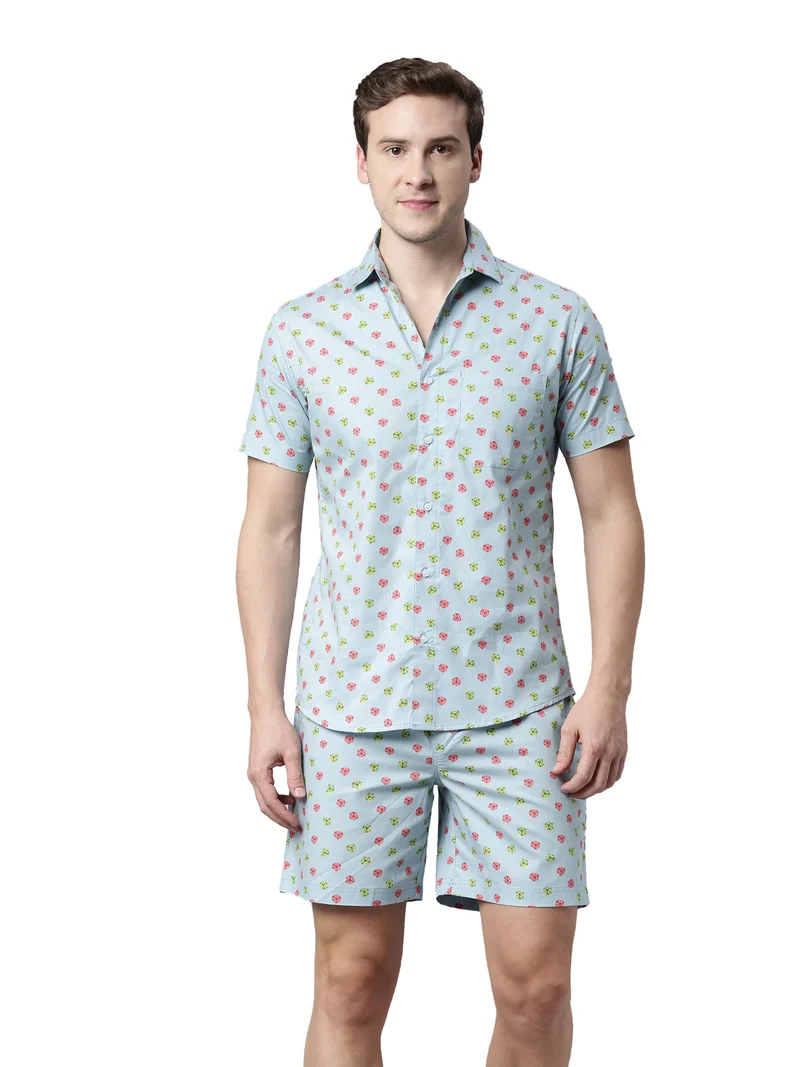 Joven Light Blue Light Blue Co-Ords Set for Men for Men | Best Price UAE