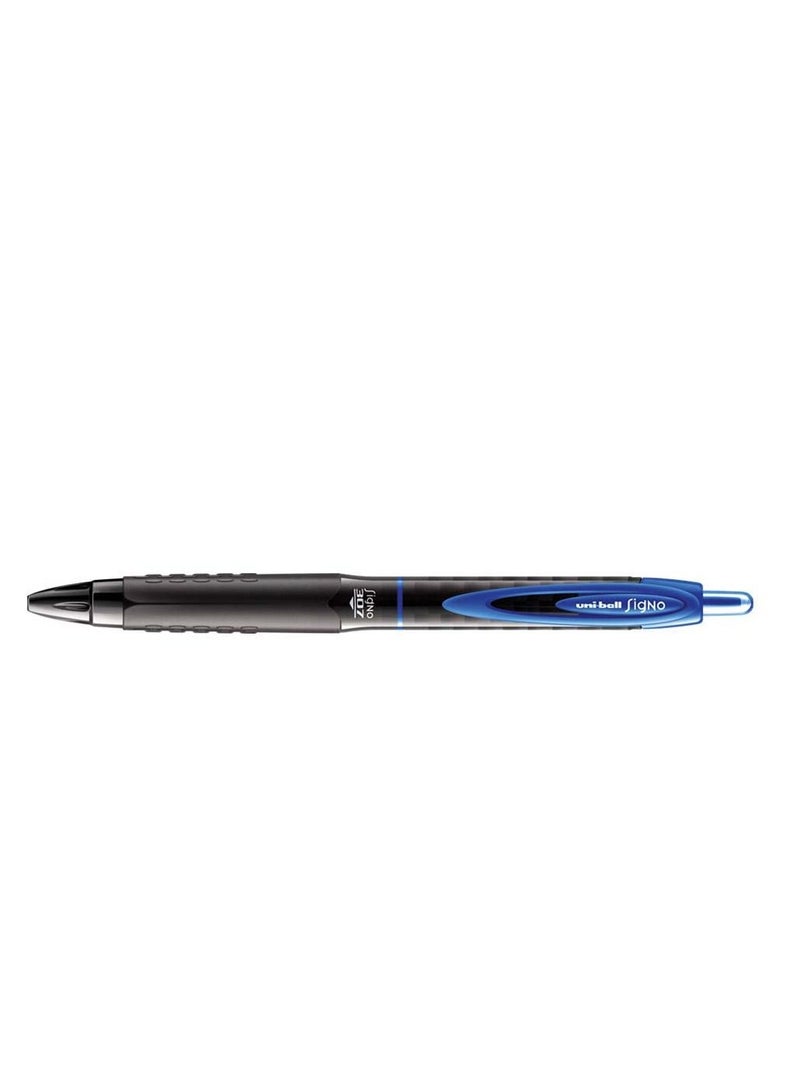 Uniball 12-Piece Signo Retractable Gel Pen 0.7mm Tip Blue Ink  - Image 2