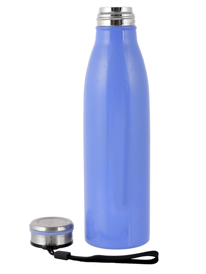 Kuber Industries Lightweight Odour Free Stainless Steel Fridge Water Bottle/Refrigerator Bottle/Sports Bottle, 750 ML- Pack of 2 (Blue)-HS42KUBMART25192 - Image 4