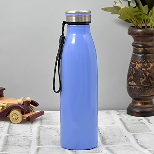 Kuber Industries Lightweight Odour Free Stainless Steel Fridge Water Bottle/Refrigerator Bottle/Sports Bottle, 750 ML- Pack of 2 (Blue)-HS42KUBMART25192 - Image 2