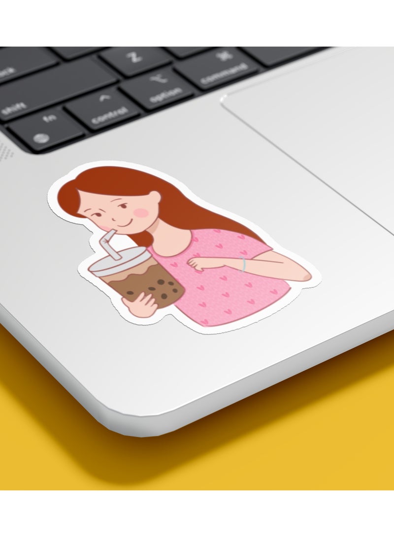 Boomah Accessories 1-Piece Creative Self Love Girl Power Waterproof Vinyl Stickers, for Laptop , Mobile , Mug , Skateboard , Guitar for kids, adult , girls, nursery 8x6cm - Image 1