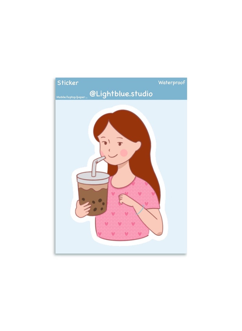 Boomah Accessories 1-Piece Creative Self Love Girl Power Waterproof Vinyl Stickers, for Laptop , Mobile , Mug , Skateboard , Guitar for kids, adult , girls, nursery 8x6cm - Image 2