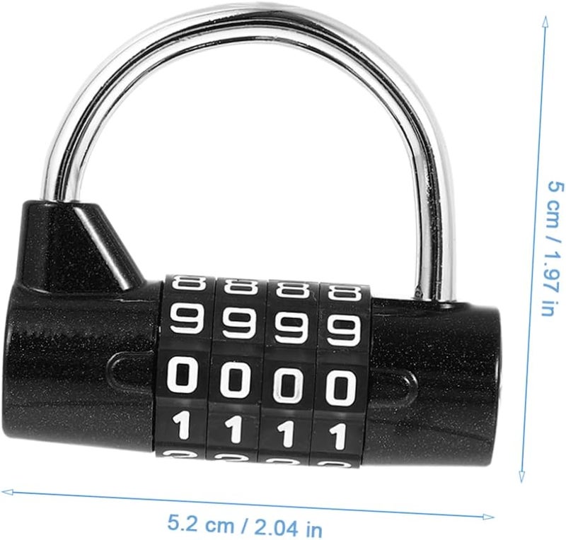 Tehaux Zinc Alloy Combination Padlock for Mailbox Cabinet School Storage Security Lock - Image 5
