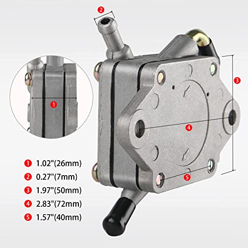 Tang 1014523 S 5136 FP002 Fuel Pump Fits for Club Car Gas Golf Cart DS Precedent from 1984 to Present with 290FE 350FE Kawasaki Engine - Image 2