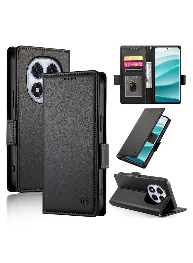 اس-توب جراب لهاتف Redmi Note 14 Pro 4G بمشبك جانبي مغناطيسي من الجلد المصقول - Image 1