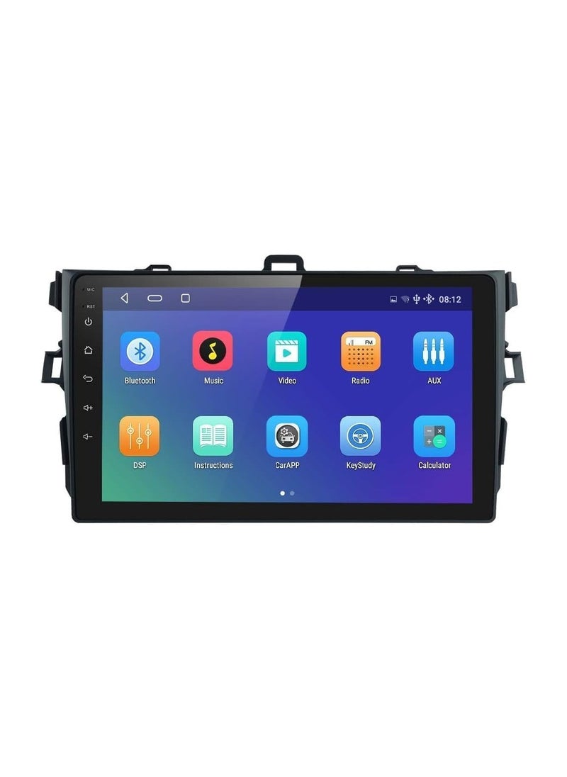 SHEZA STAR - Android Car Stereo for TOYOTA COROLLA 2007 2008 2009 2010 2011 6GB RAM 128GB ROM Support SIM Card, Apple Carplay, MirrorLink WiFi BT, 9 Inch IPS Touch Screen with Backup Camera Included - Image 1